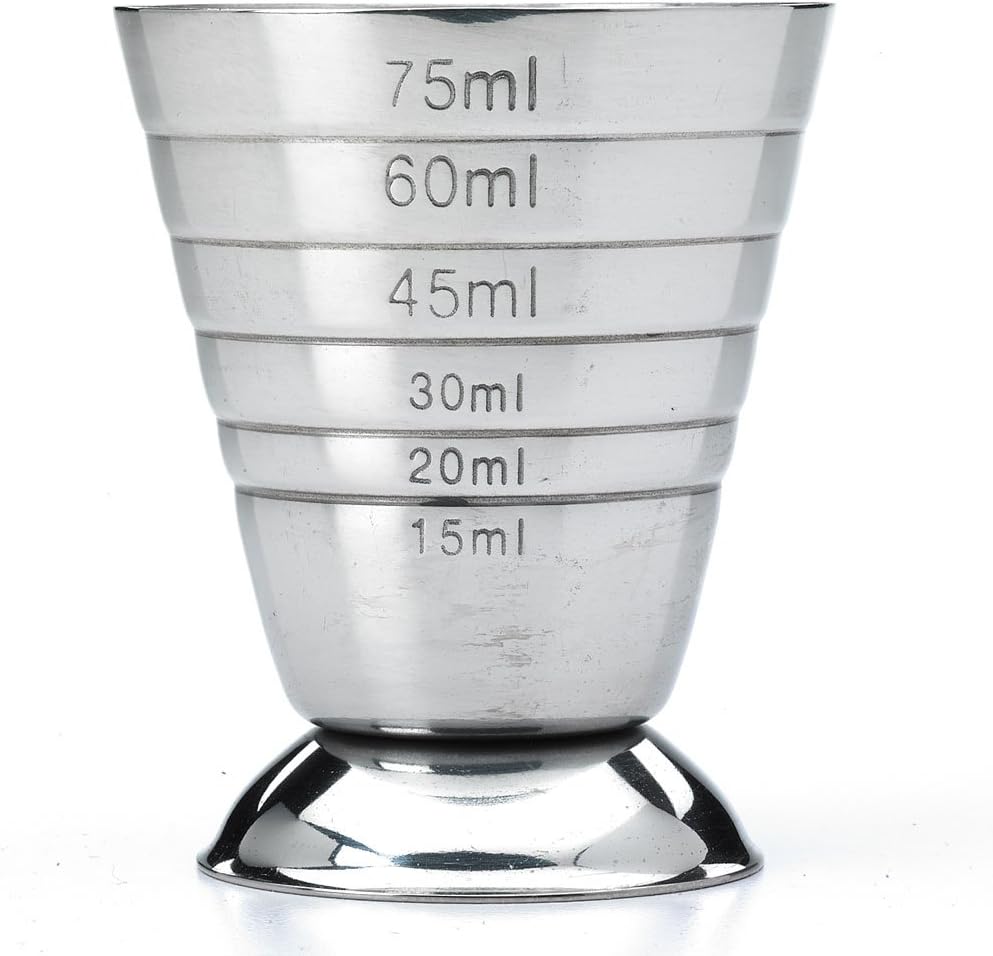Barfly Large Manual Juicer - Aluminum and Barfly Measuring Cup, 2.5 oz, Stainless Steel