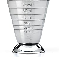 Vista 6 de Barfly Exprimidor manual grande – Taza medidora de aluminio y Barfly de 2.5 onzas, acero inoxidable