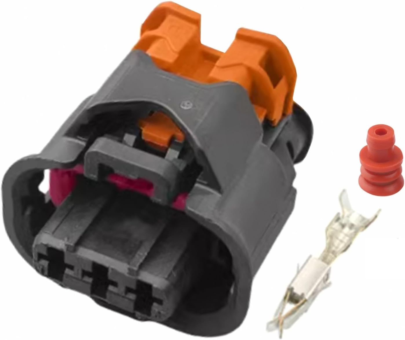 3 Pin 13801763 Female Engine Ignition Coil Wire Harness Plug Automotive Waterproof Connector F872100(3p Female,5 Sets)