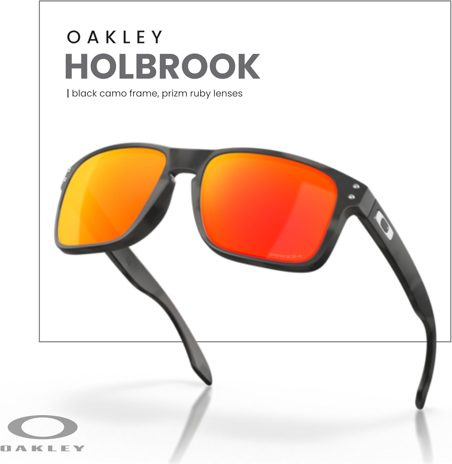 OAKLEY Holbrook OO9102 Square Sunglasses for Men+ Bundle Accessory Leash Kit, Microfiber Pouch - Image 5