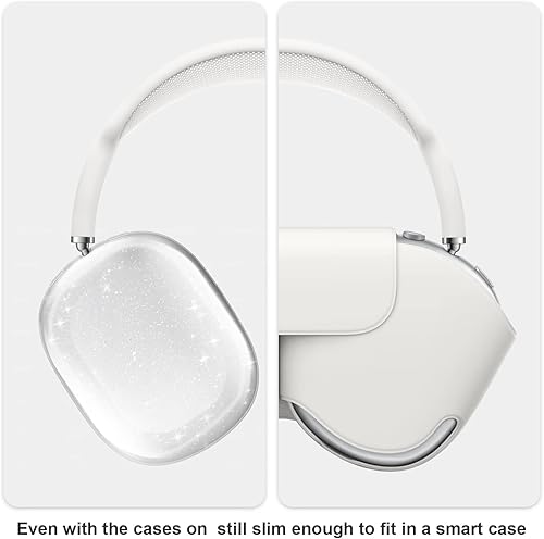 Miniatura 4 de VICHYIE Funda para AirPods Max (purpurina transparente)