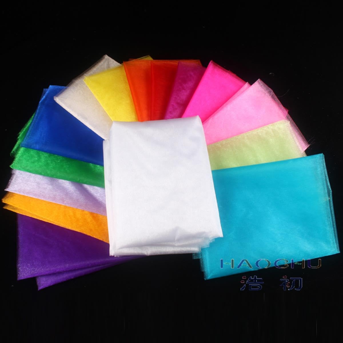 (50 m/Lote) Rollo de Tela de Tul de Organza Transparente para Boda de 75cm de Ancho, artesanía DIY, decoración de Festival de cumpleaños para niños, Camino de Mesa, guirnaldas-Azul Claro