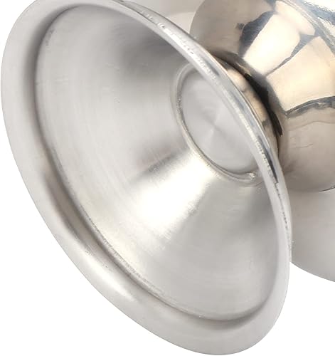 Miniatura 7 de TOPINCN Cuenco de metal, cuenco de acero inoxidable con patas cortas, tamaño mediano y pequeño, acero inoxidable para servir helado para aperitivos