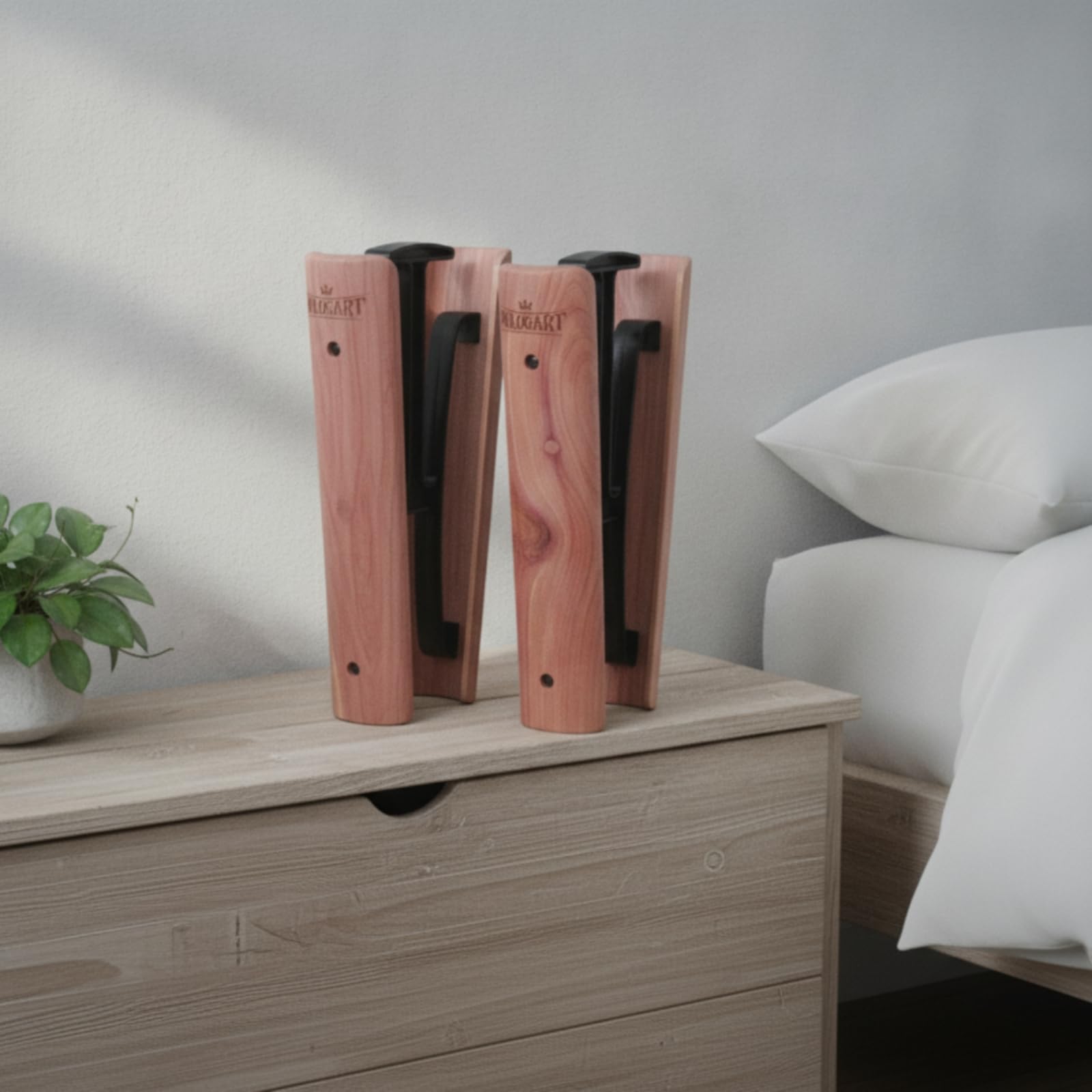 Stiefelform aus Zednholz guchshemmend Schuhspann mit Holzrahmen praktisch Stiefelspann für Saisonlagung