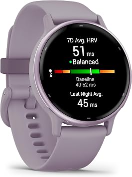 Garmin Vivoactive 5 Fitness Tracker Smart Watch for Women (Orchid) Bundle