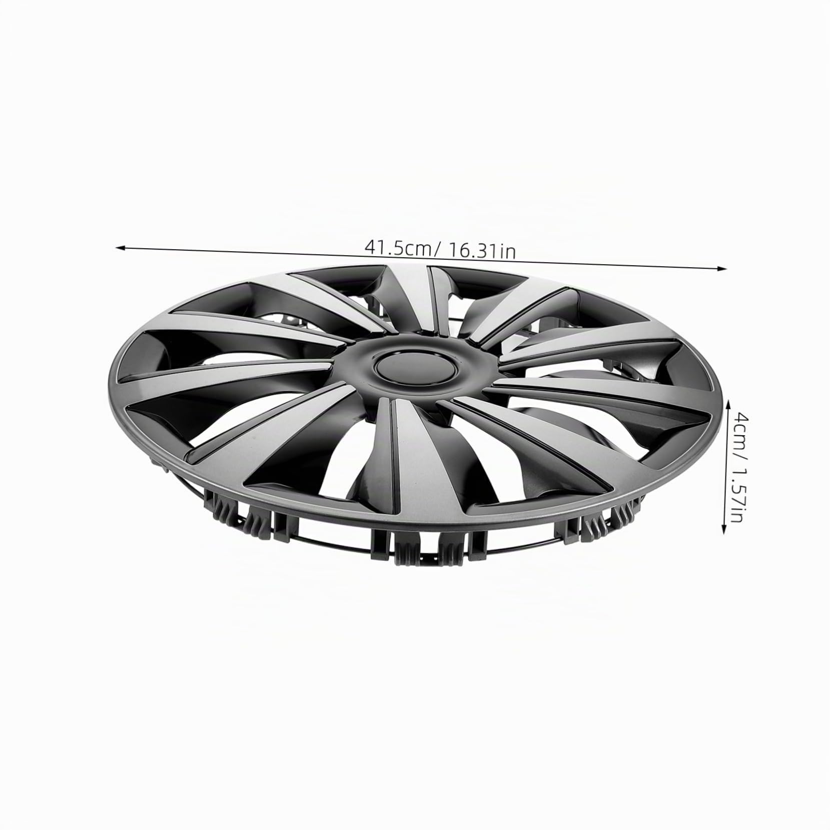 MAGICLULU Tapacubos 15 Pulgadas para Ruedas Coche Tapa del Cubo Central De La Rueda Cubierta Protectora para Tapas del Cubo Central Fácil Instalación 1 Unidad