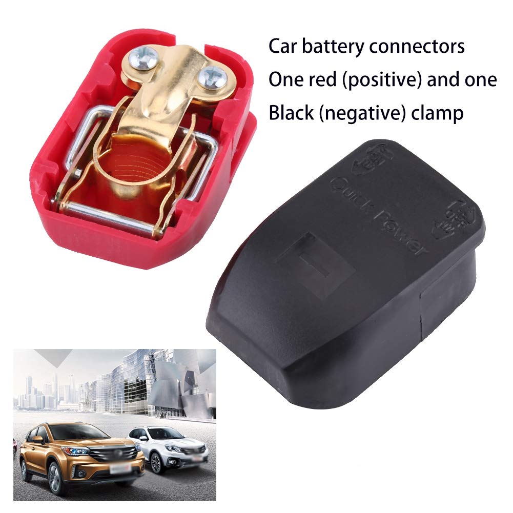 Buy 1 Pair Car Battery Terminal Kit, 12V Negative Positive Battery Terminals, Quick Release