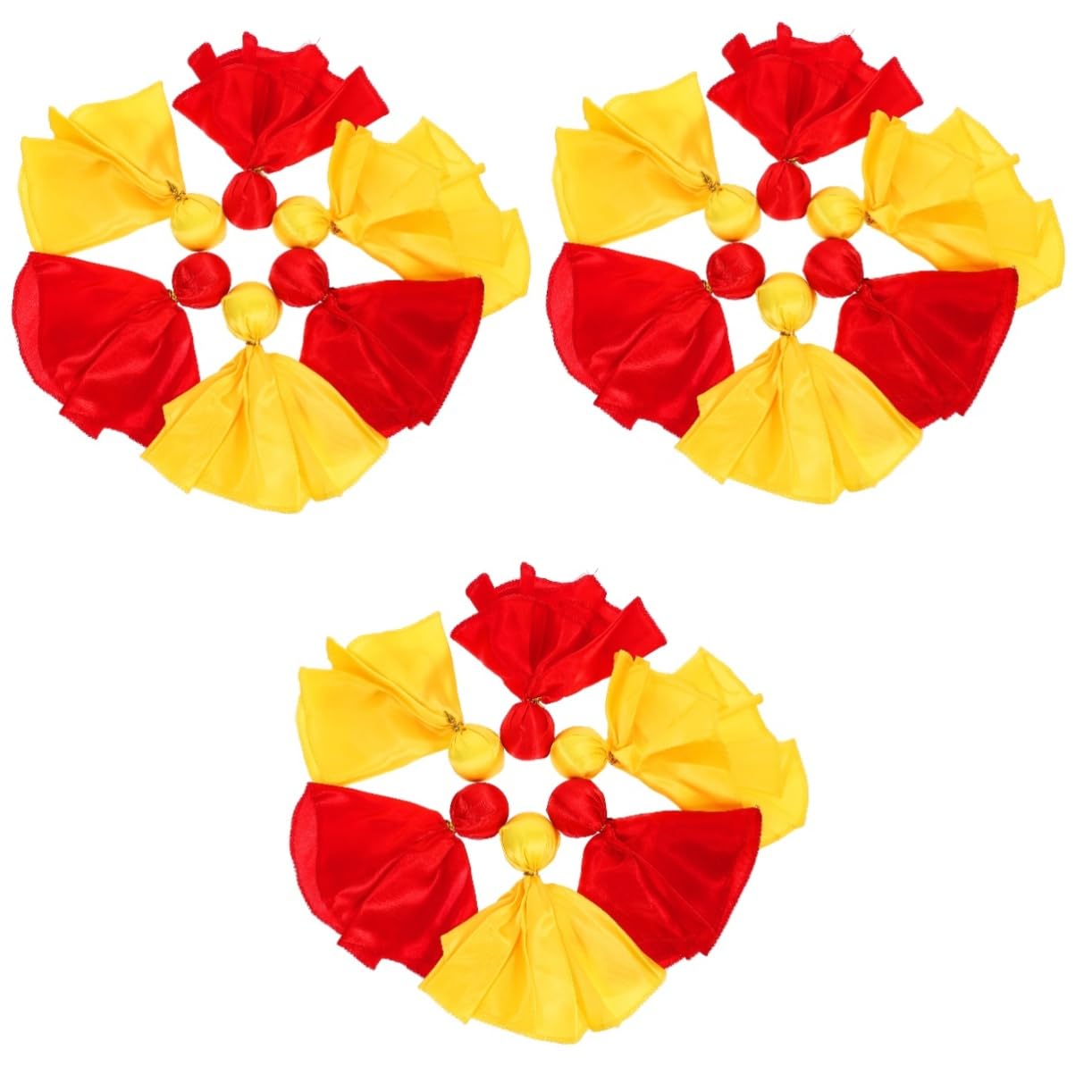 BESPORTBLE 3sets Referee Flags Yellow Soccer Penalty Flag Tossing Sports Game Props 6pcs*3