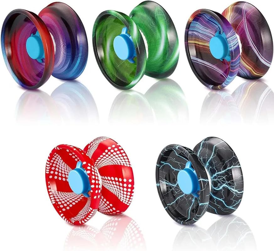 Image of YO-YO Toy for Kids|Metal|Responsive or Non Responsive String|Pack of 1|You May get Random Print or color-19