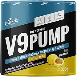 V9 Pump Pré Treino Suplemento Creatina Arginina Taurina D3 - Maracuja
