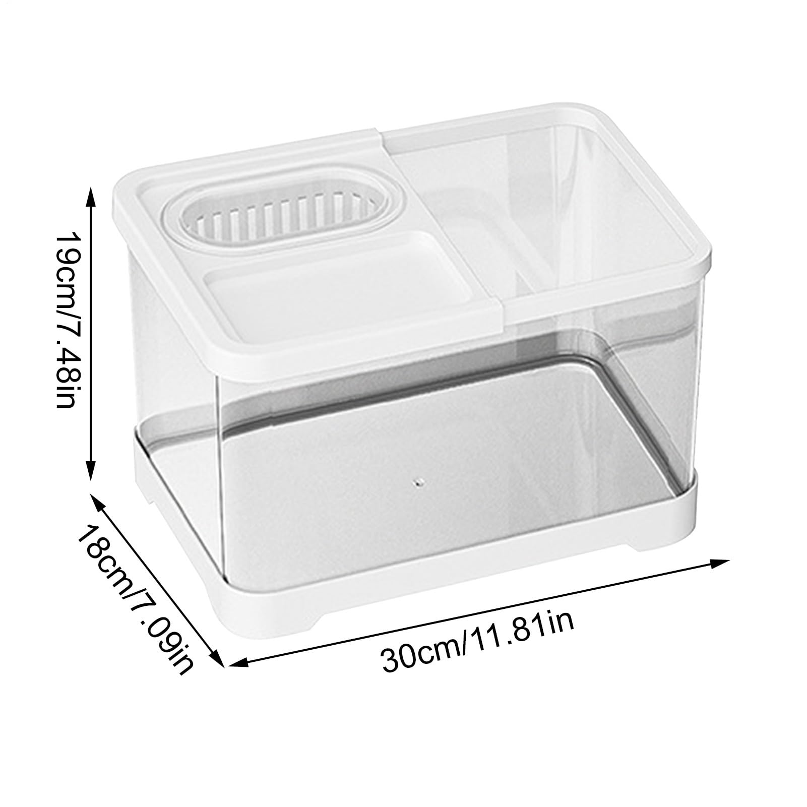 Betta Fish Aquarium, mały zestaw akwariów, przezroczysta miska krajobrazowa, podajnik do akwarium, krewetka, gupik, ślimak, żółw, , akwarium dla początkujących, mieszkanie, do użytku domowego