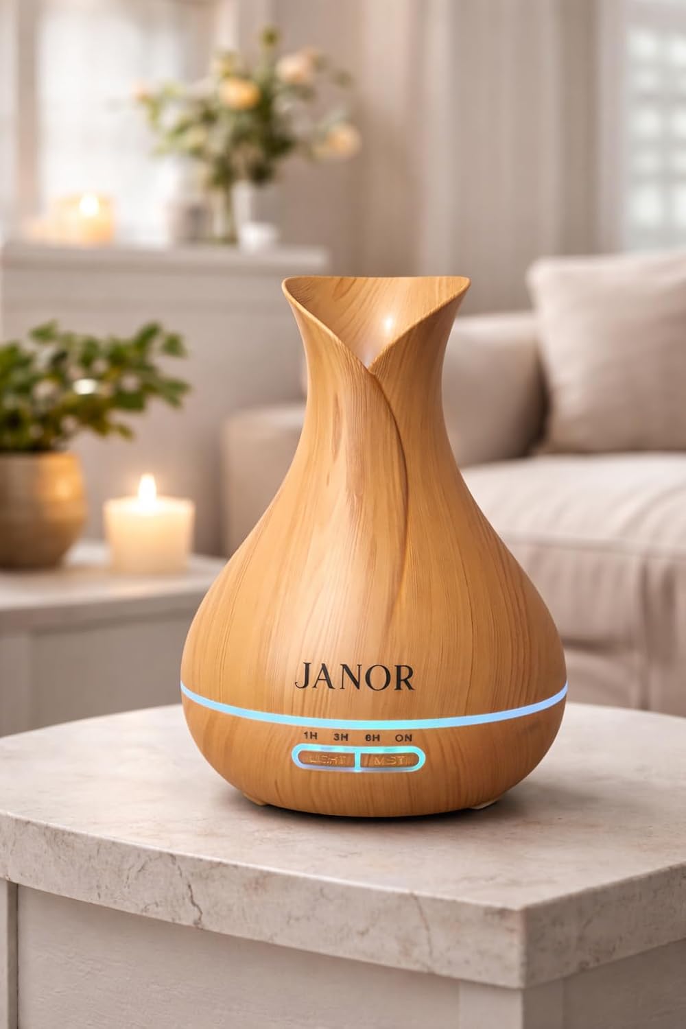 JANOR Cool Mist Humidifier with LED Lighting