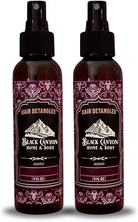 Black Canyon Peanut Butter Cups Scented Hair Detangler with Argan Oil, 4 Oz (2 Pack)