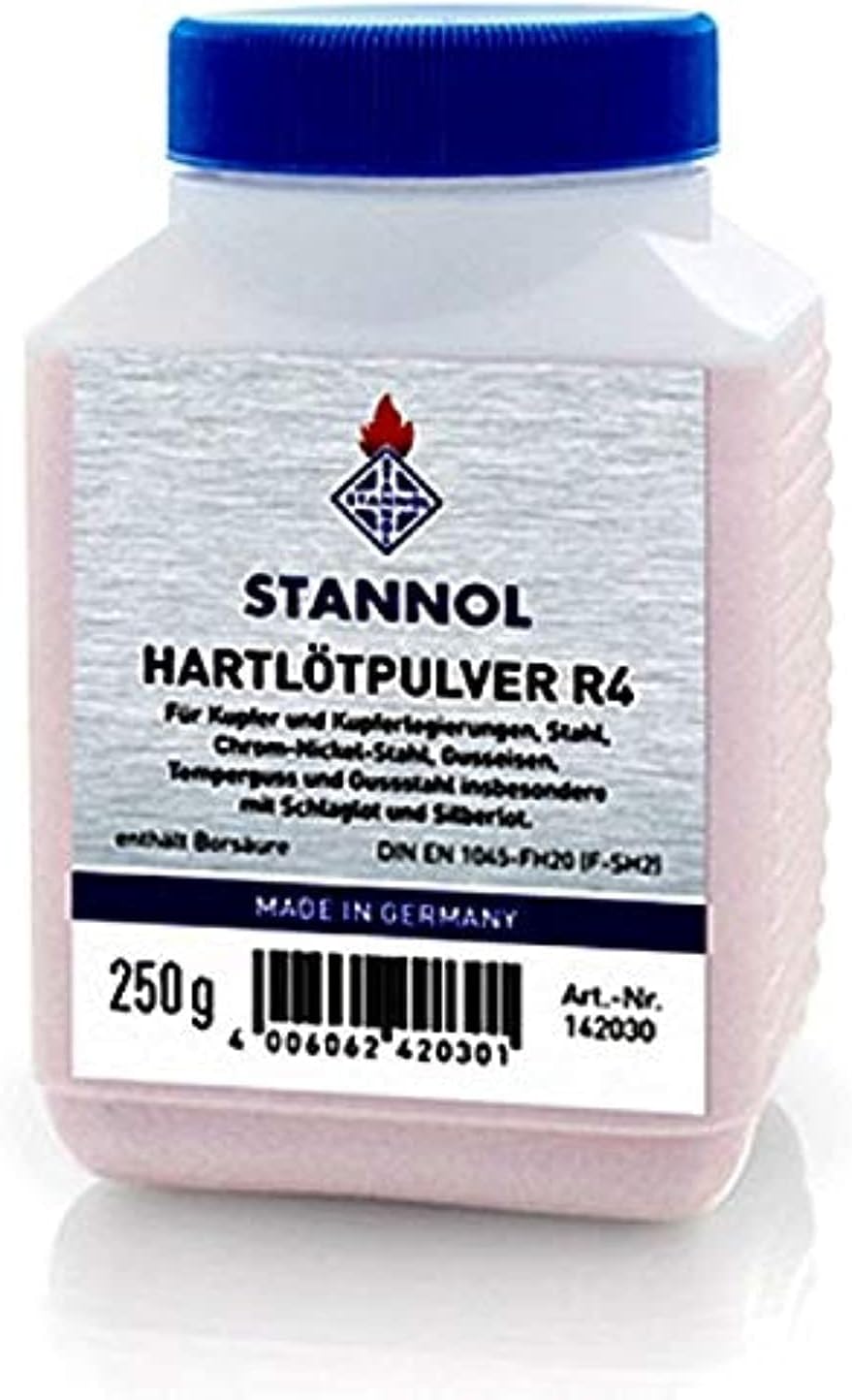 Stannol Brazing Powder 250G - R4-142030, For Copper And Copper-Nickel Alloys, Brass, Nickel Silver, Steel, Cast Iron, Gunmetal Galvanized Sheet Steel Made In Germany