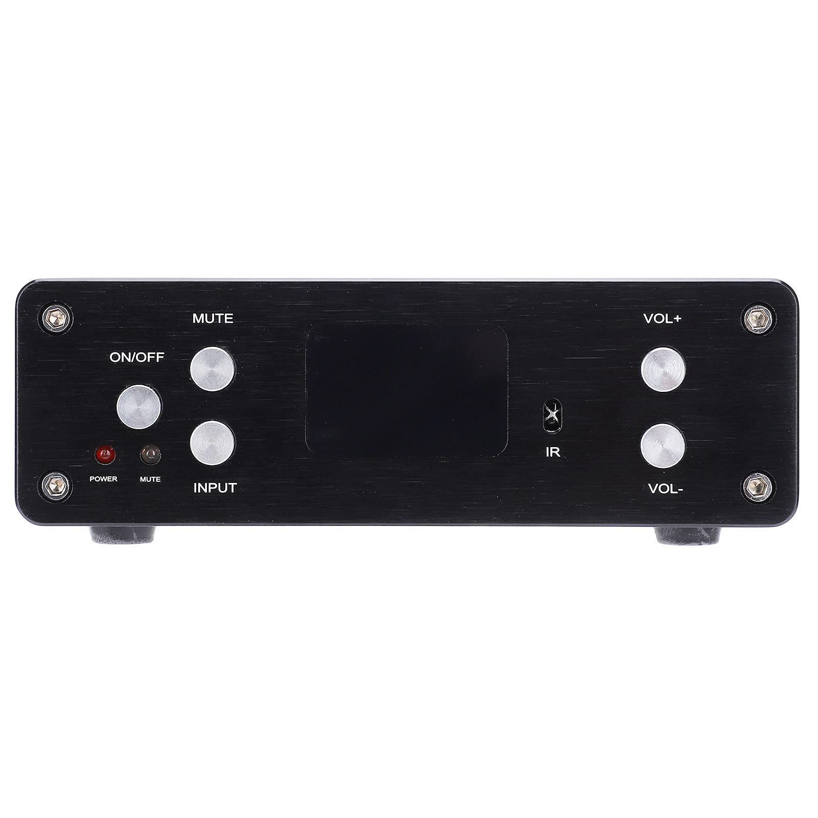 Ejoyous Wzmacniacz Mocy Wzmacniacz Bluetooth 5.0 ze Stopu Aluminium STA326 50 W Plus 25 W Plus 25 W DC 24V do 32 V z Optycznym Koncentrycznym Wejściem USB dla Użytkowników Domowego Sprzętu Audio