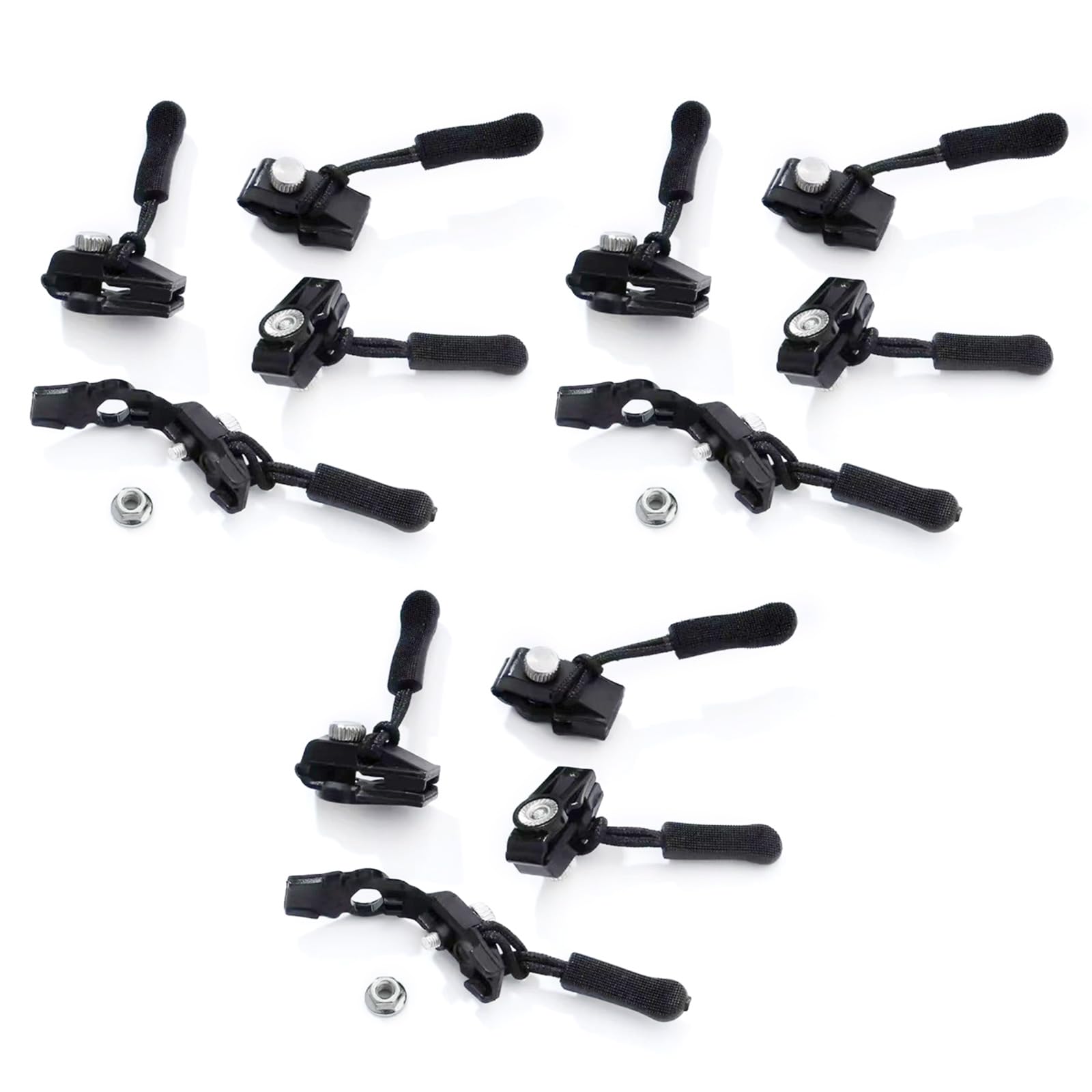 6 / 12Pcs Easy to Use Zippers Fixer Zippers for Clothing Luggage Bag Repair
