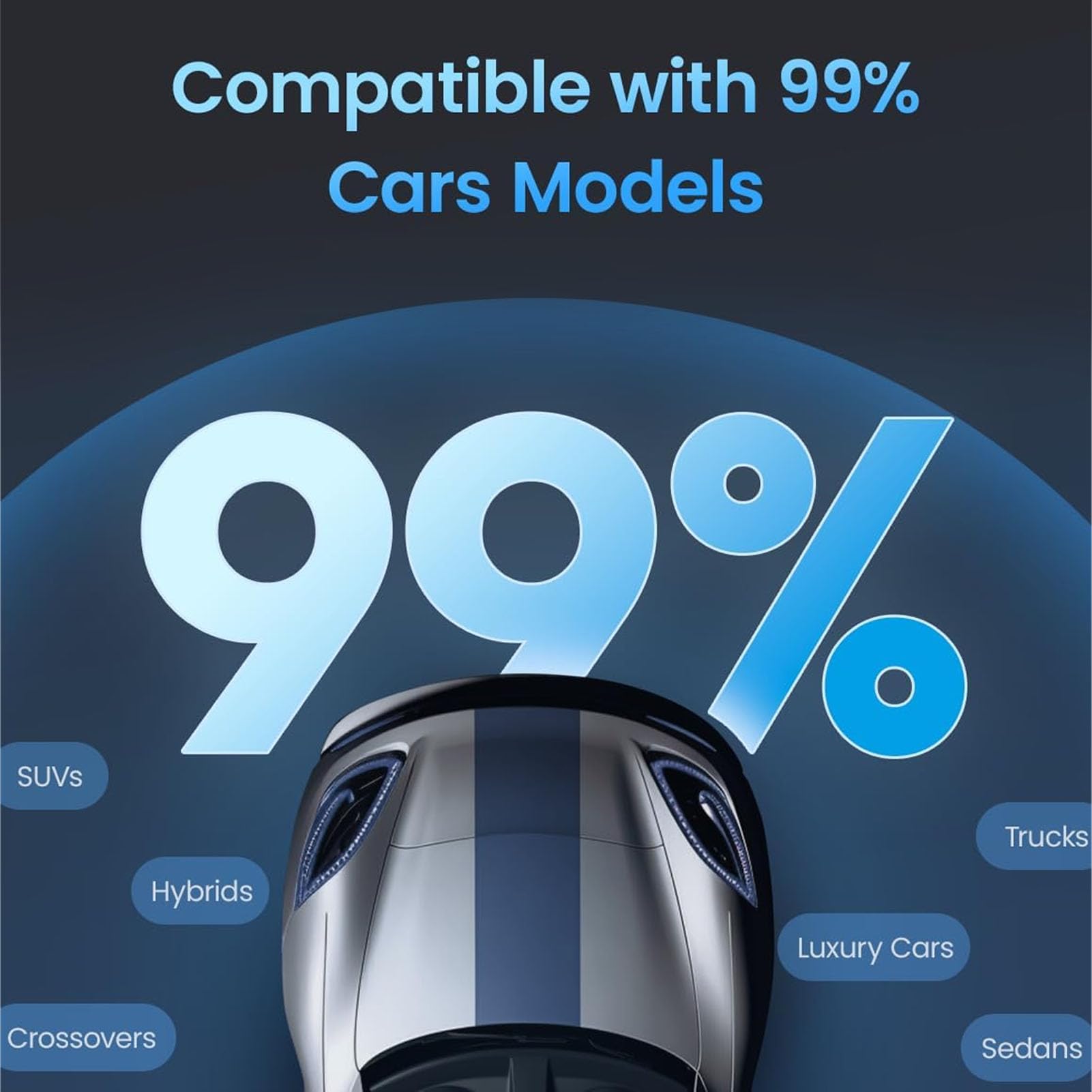 Dongle Inalámbrico para Coche, Tecnología Bluetooth Mejorada, Soporte de Transferencia Estable para Auto, Negro