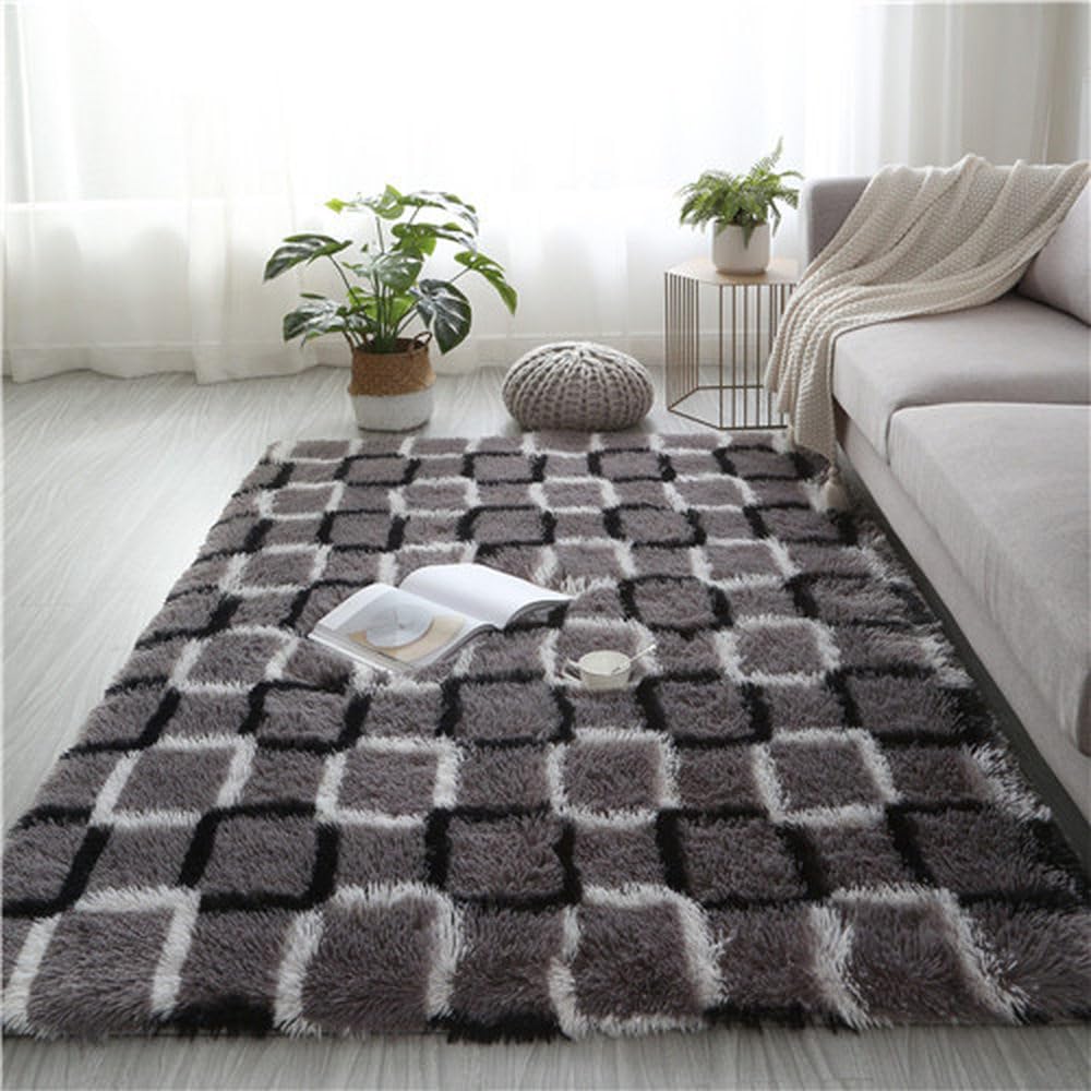Tapis de chambre à poils longs pour réchauffer un sol froid et insonoriser un studio moderne