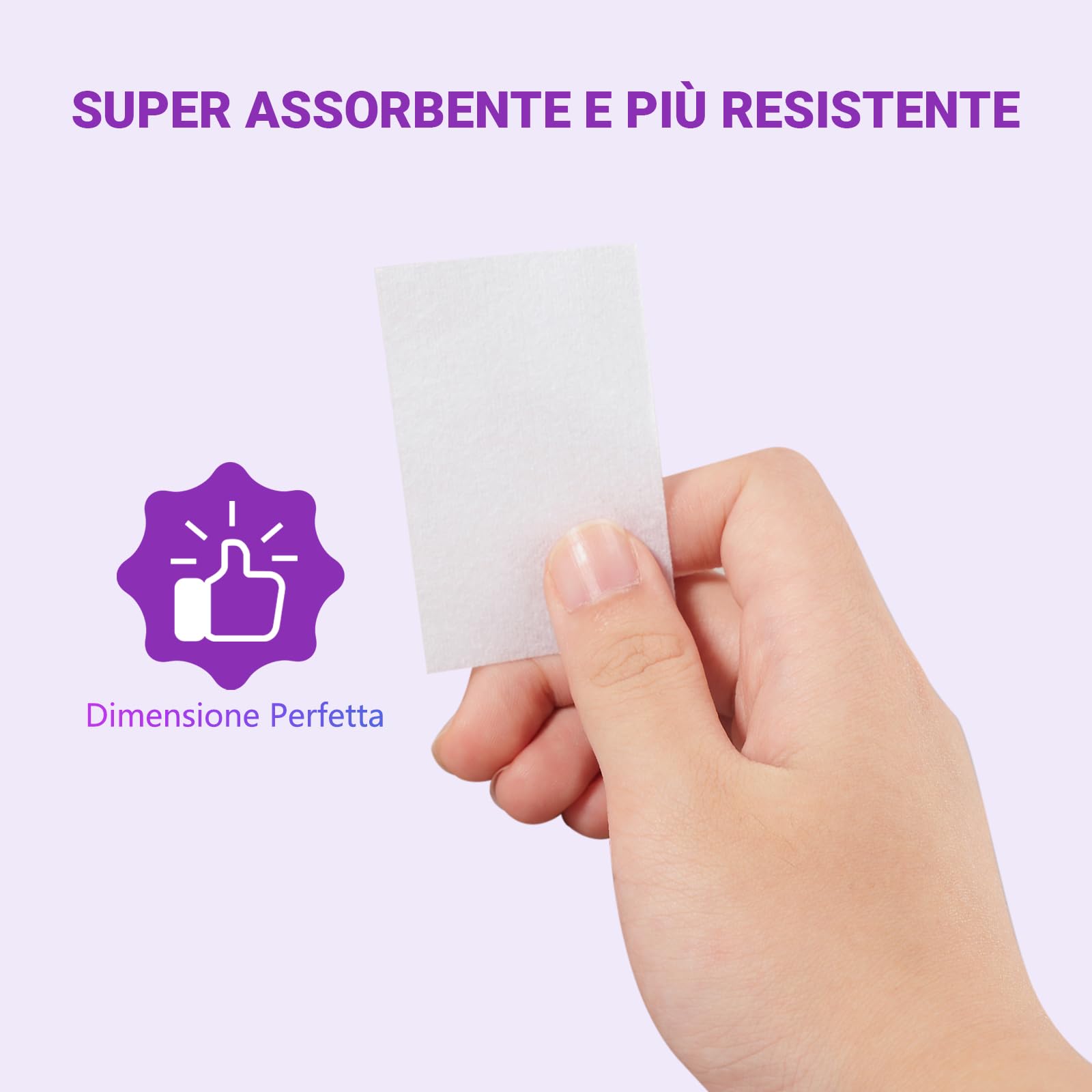 630 Pezzi Pad Unghie per Sgrassare, Dischetti Cotone Senza Pelucchi per Pulizia Unghie e Gel (Bianco)