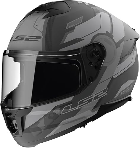 LS2 Helmets Stream II - Casco integral para motocicleta con protector solar