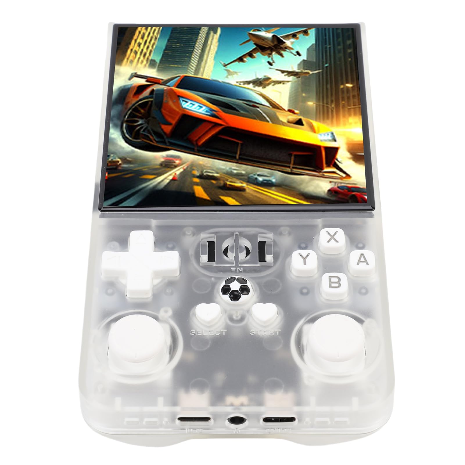 Fabater Console di Gioco Portatile Open Source con Schermo Ad Alta Definizione e Oltre 60 Emulatori per Appassionati di Giochi retrò, Lettore di Videogiochi Portatile (Trasparente #12)