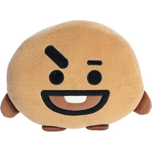 Aurora® Lovable BT21 SHOOKY Stuffed Animal - Collectible Fun - Delightful Cuteness - Brown 12 Inches