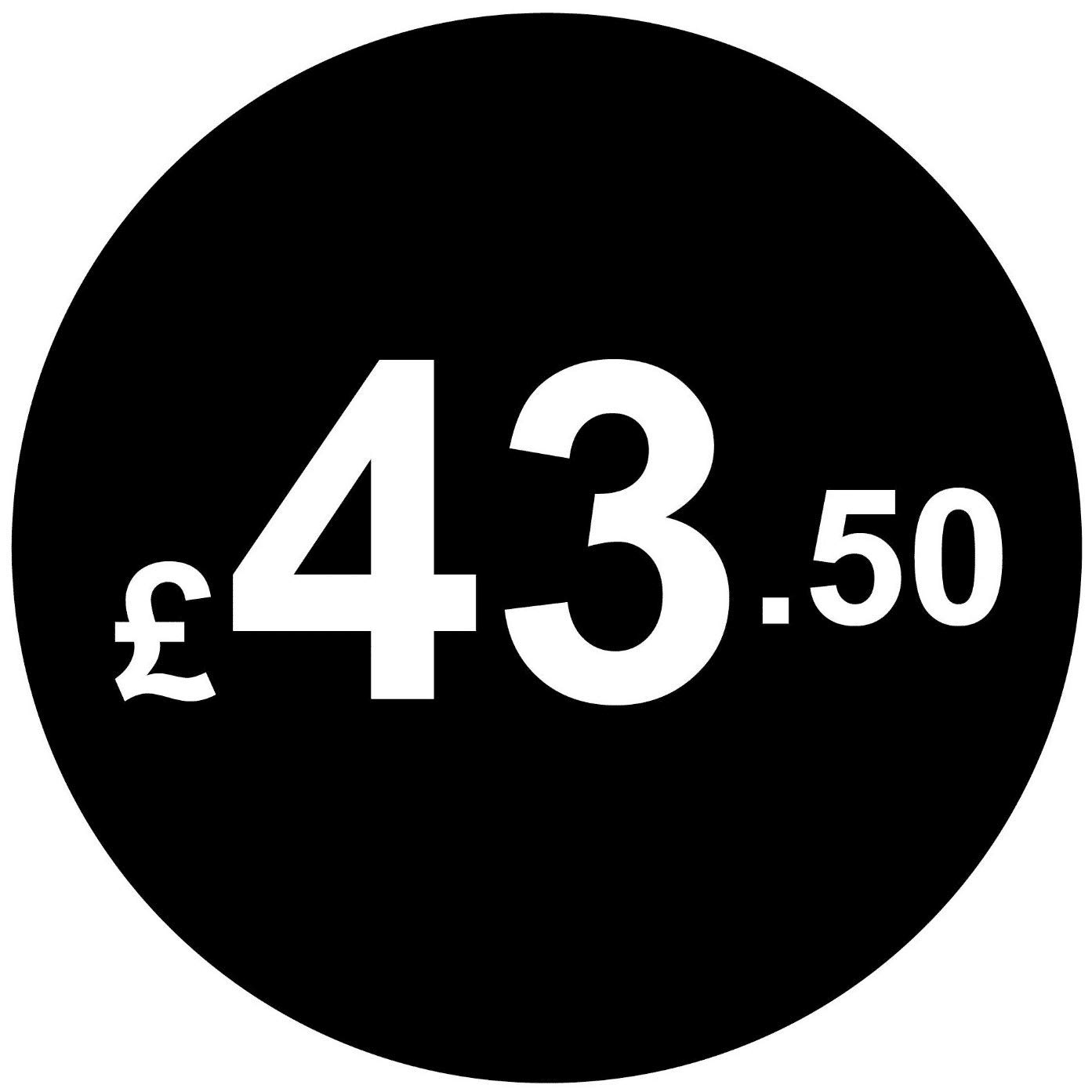£ Black Price Stickers - 20mm, £43.50, 80 — image 1