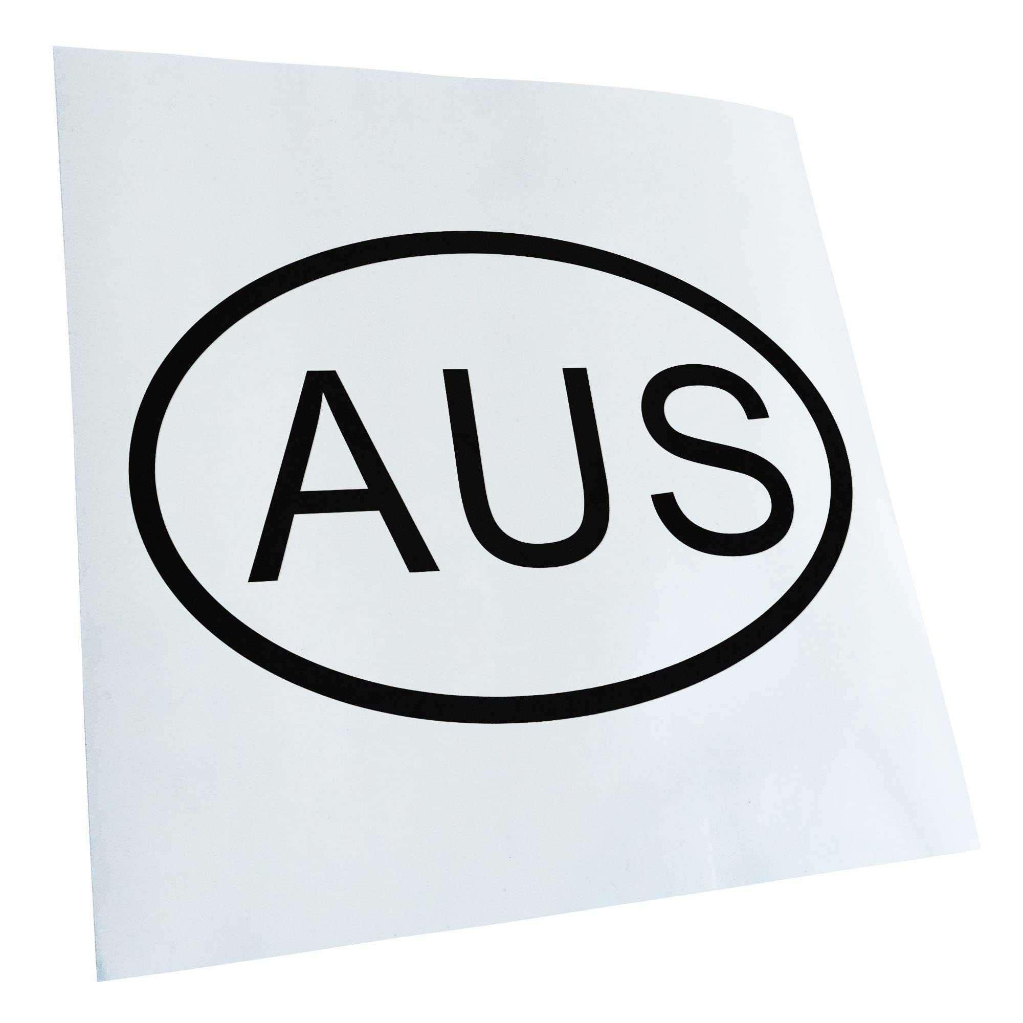 Kiwistar - Car Sticker - Black - 50 x 33 cm Australia AU - Rear Window Car Sticker Weatherproof for Car Truck Moped Truck - Sticker Exterior Self-Adhesive Tuning Accessories for Window Vehicle Window