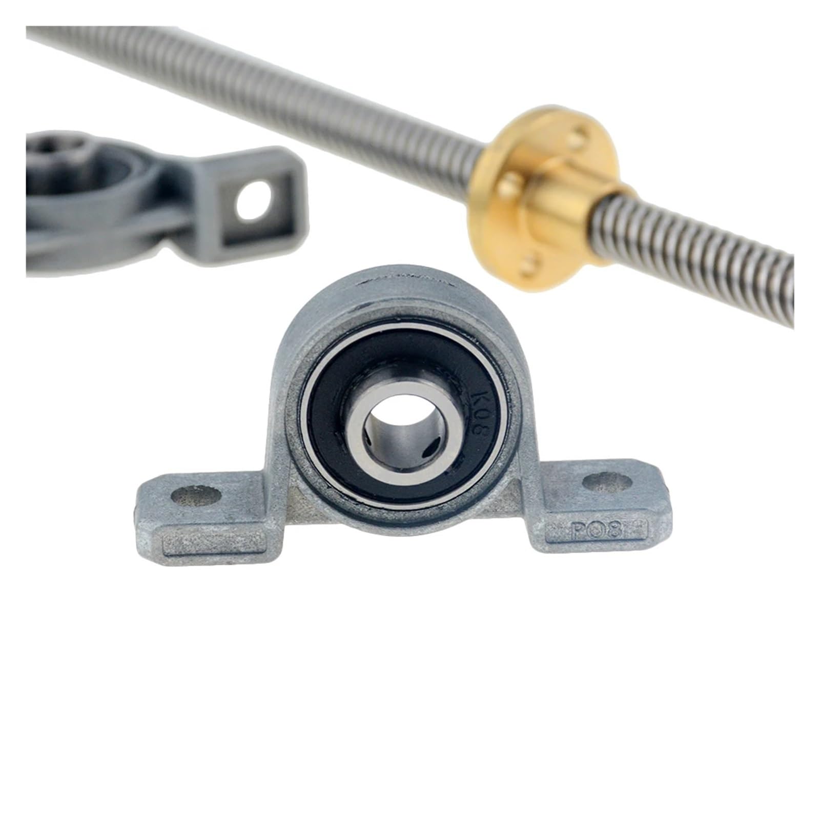 Dado Di Bloccaggio In Ottone | M15*1mm | Alta Precisione | Con Sfere A Ricircolo | Per Applicazioni Meccaniche