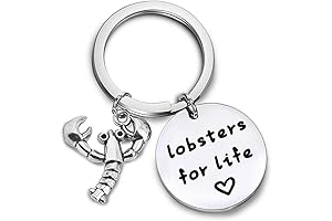 Couple Jewelry: 'Lobsters for Life' Keychain - A Timeless Keepsake for Beloved Ones