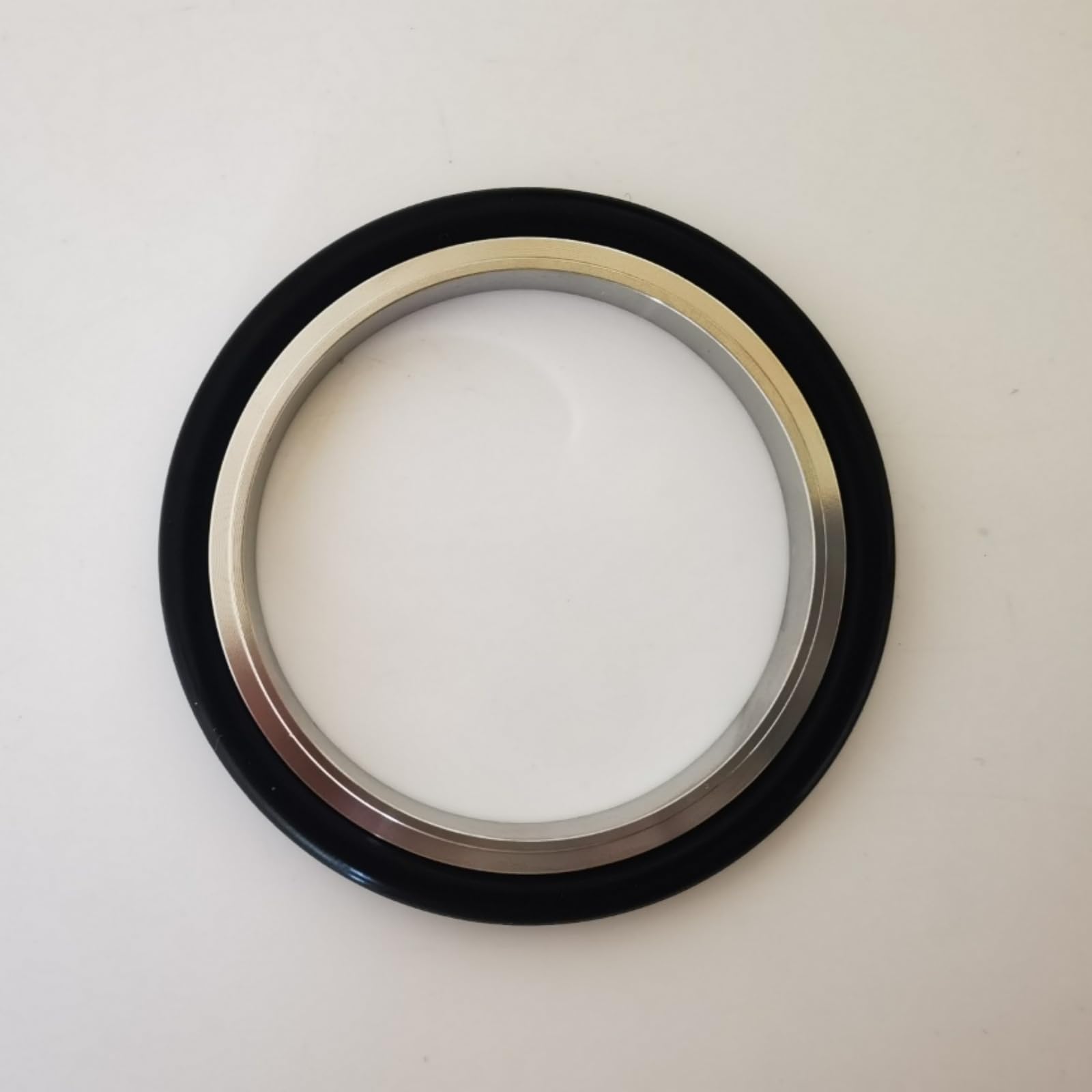 o-ring z gumy fluorowej, Zestaw pierścieni centrujących kołnierza ze stali nierdzewnej SS304, 5 szt. złączek próżniowych ISO-KF(KF40)