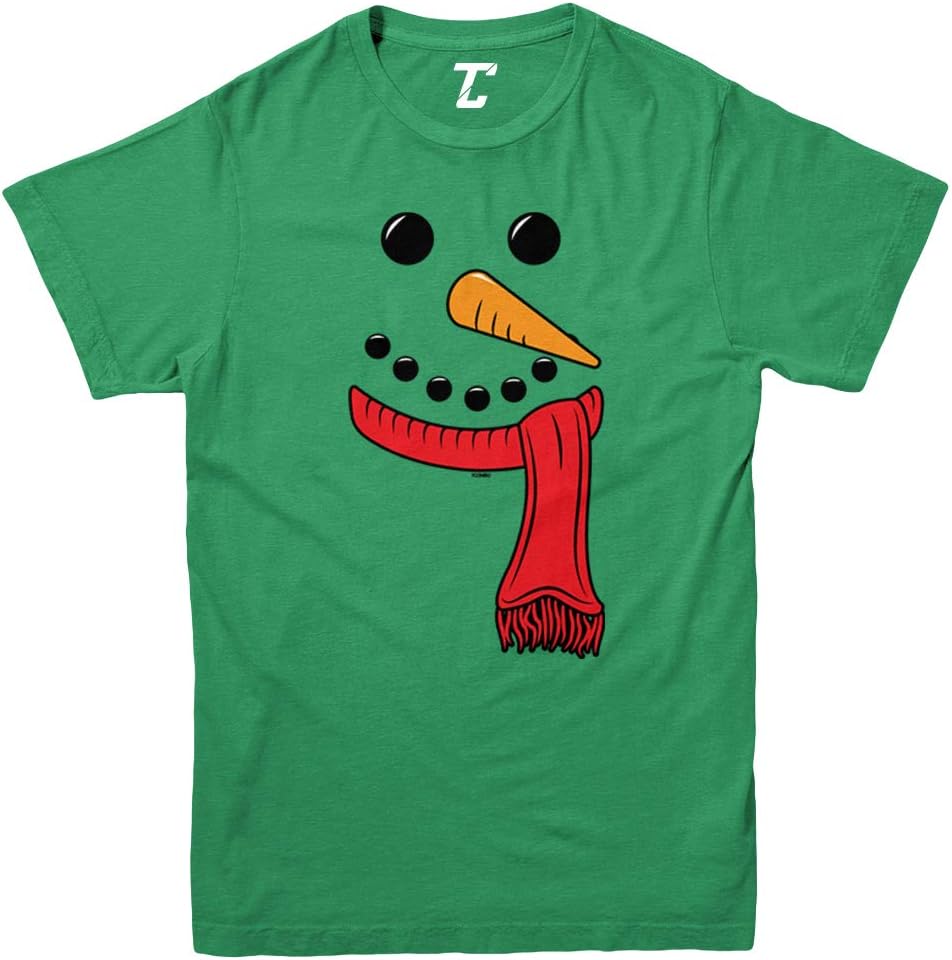 Snowman Face - Winter Snow Youth T-Shirt