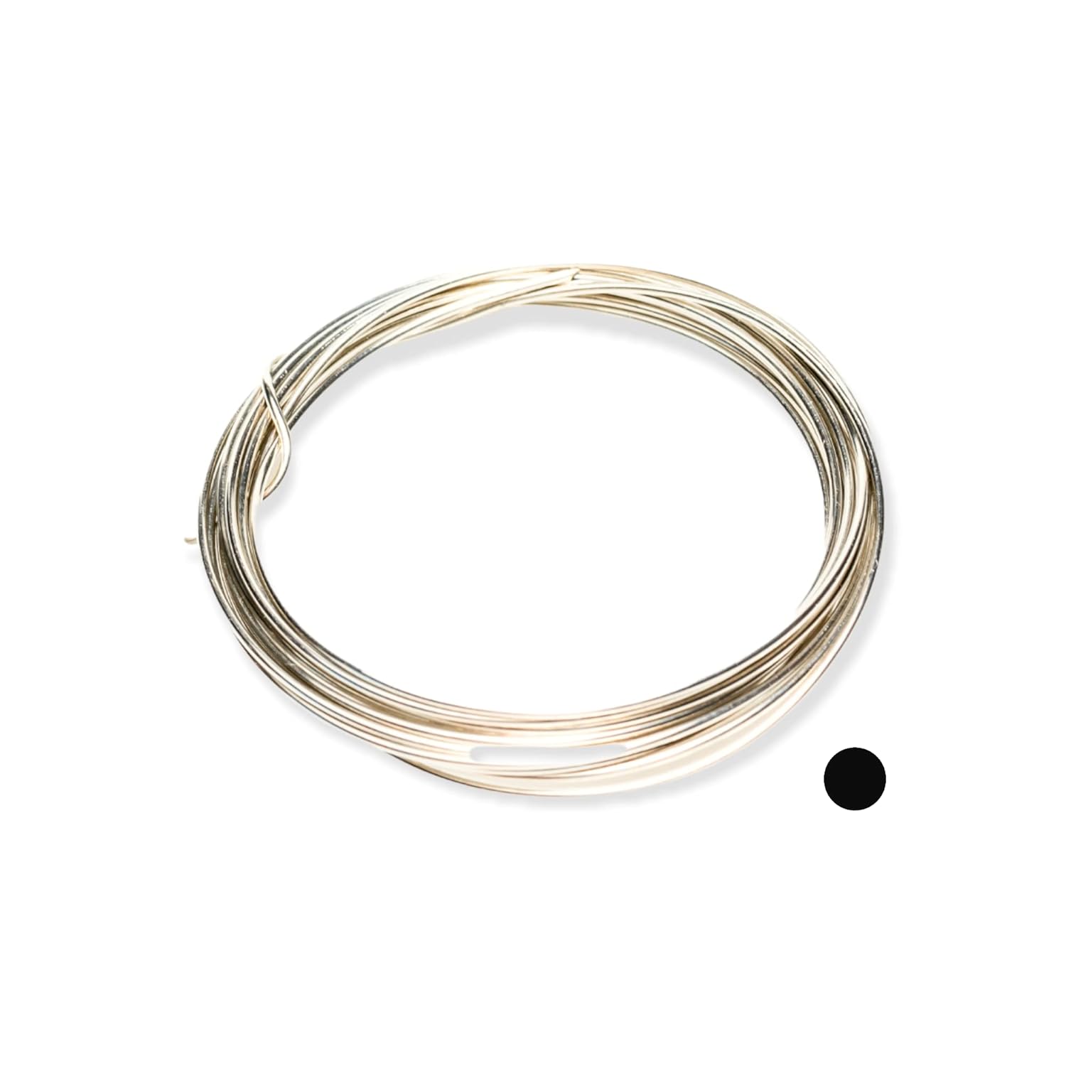 14 Gauge, Nickel Silver Wire CDA #752 Alloy Jewelry Grade Dead Soft (Round) Made in USA - 25FT by CRAFT WIRE