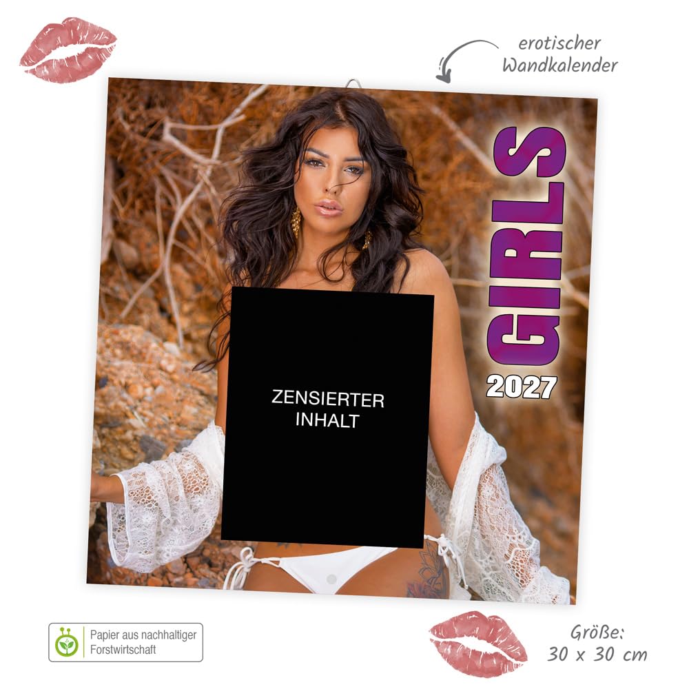 TRÖTSCH - Erotikkalender Broschurkalender Girls 2027: Erotikkalender Aktkalender Erotik Kalender