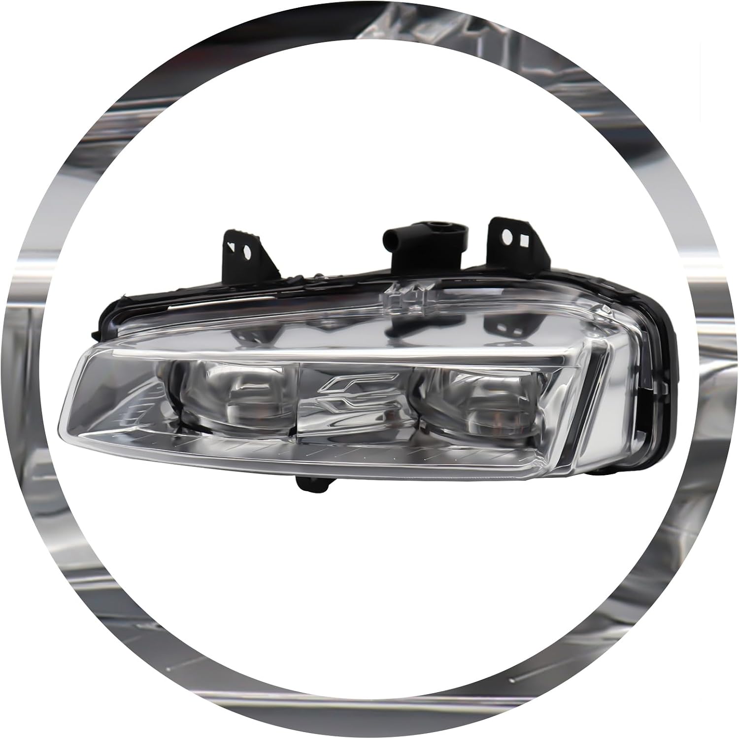 LED Front Bumper Fog Lights Lamp Fits for 2012-2015 Land Range Rover Evoque, OEM # LR026090, LR026089, Direct Replacement (Left Driver Side)