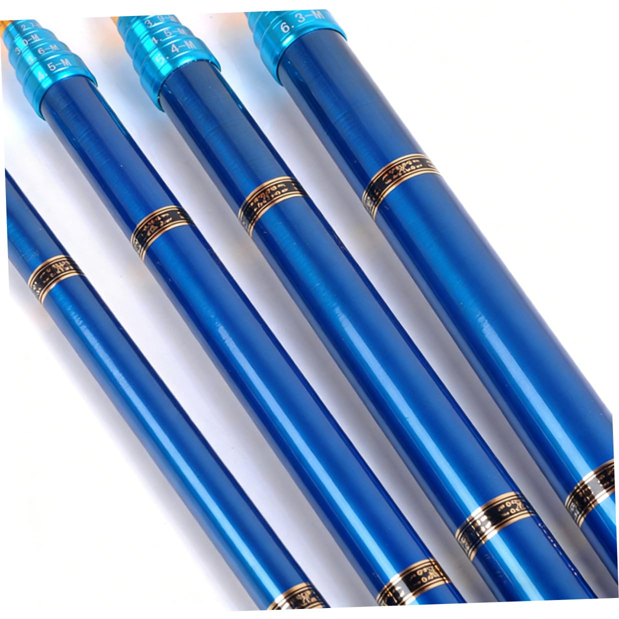 Canna da Pesca Blu Ultra Corta Retrattile in Fibra di Carbonio | Design Compatto, Alta Resistenza e Impugnatura Antiscivolo, Uso in Fiumi e Torrenti, Formato Leggero