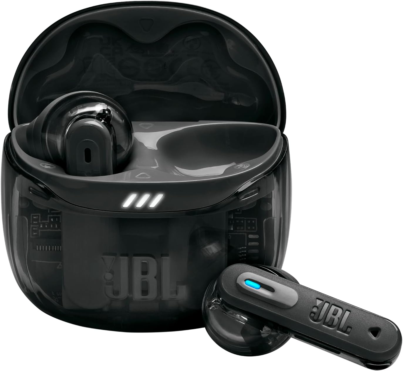 JBL Tune Flex Ghost 2, Wireless Bluetooth Headphones, 48 Hours Battery Life, IP54 Water and Dust Resistance, IP54 Water and Dust Resistance, Multi-Point Connection, Black Ghost