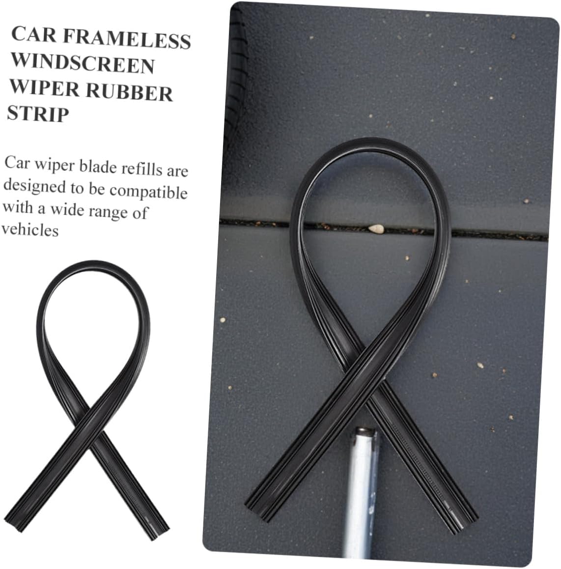 BESTYASH 10Pcs Windshield Wiper Inserts Durable Replacement Wiper Refills for Cars Easy to Install Compatible with Various Vehicle Models Smooth Wiping Action All