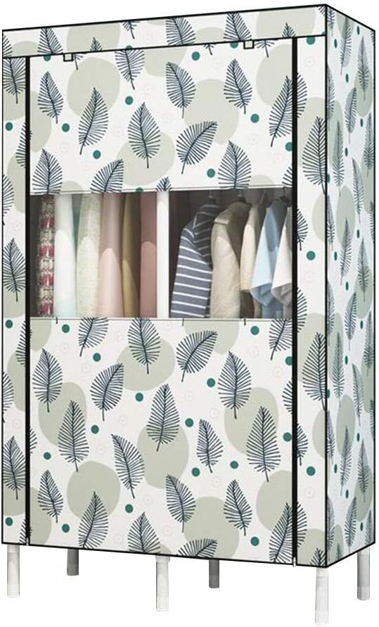 Cloth Wardrobe Clothes Closet, Portable Closet Wardrobe Storage Closet Standing Closet Fabric Cabinet Portable Wardrobe Nordic Style,A_87X45X175CM