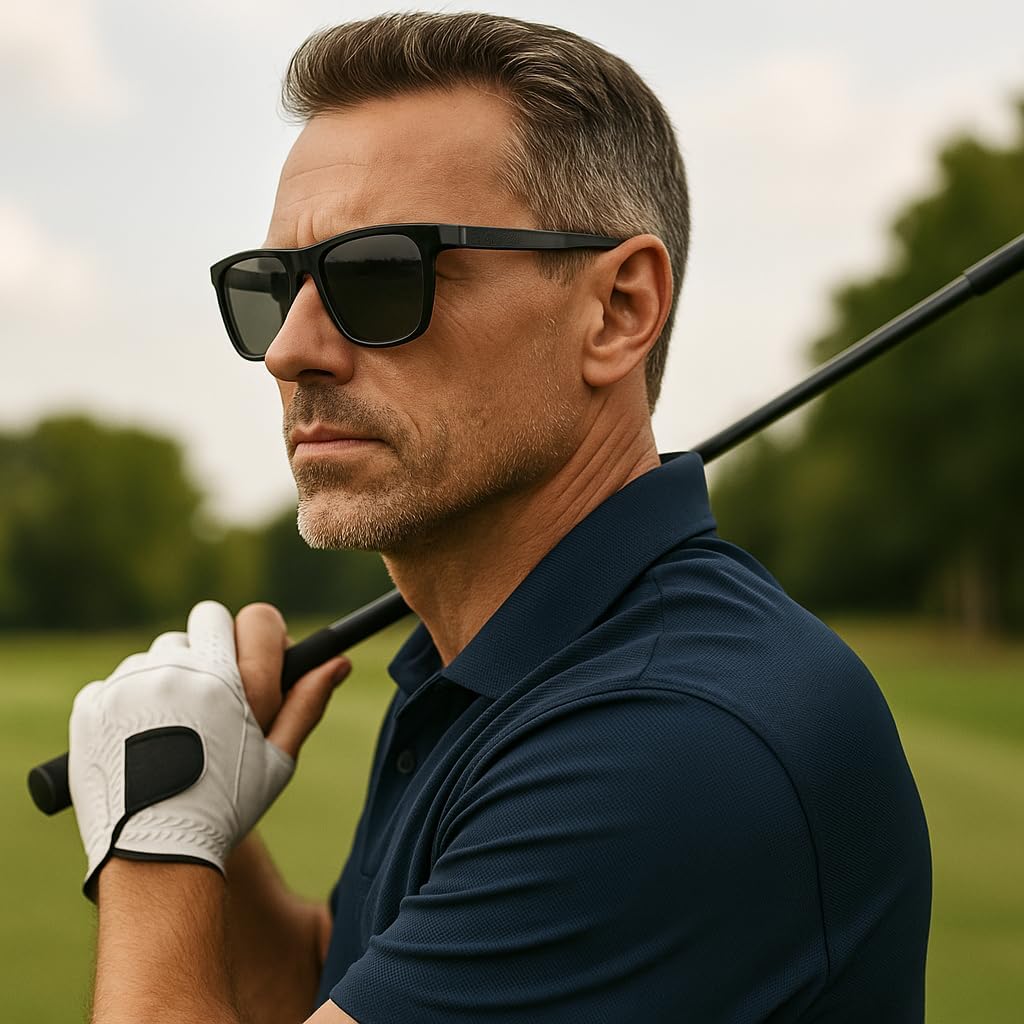 Cyxus Golf Sunglasses for Men Acetate Polarized UV400 Protection Golf Accessories Gift P1579