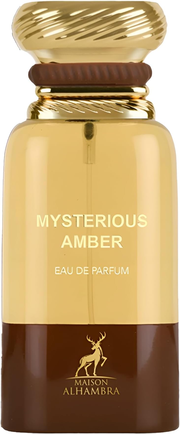 Maison Alhambra Mysterious Amber โ Amber, Smoky, Woody, Sweet โ Eau de Parfum Spray Long-Lasting Fragrance for Unisex, 2.7 Ounce / 80 ml