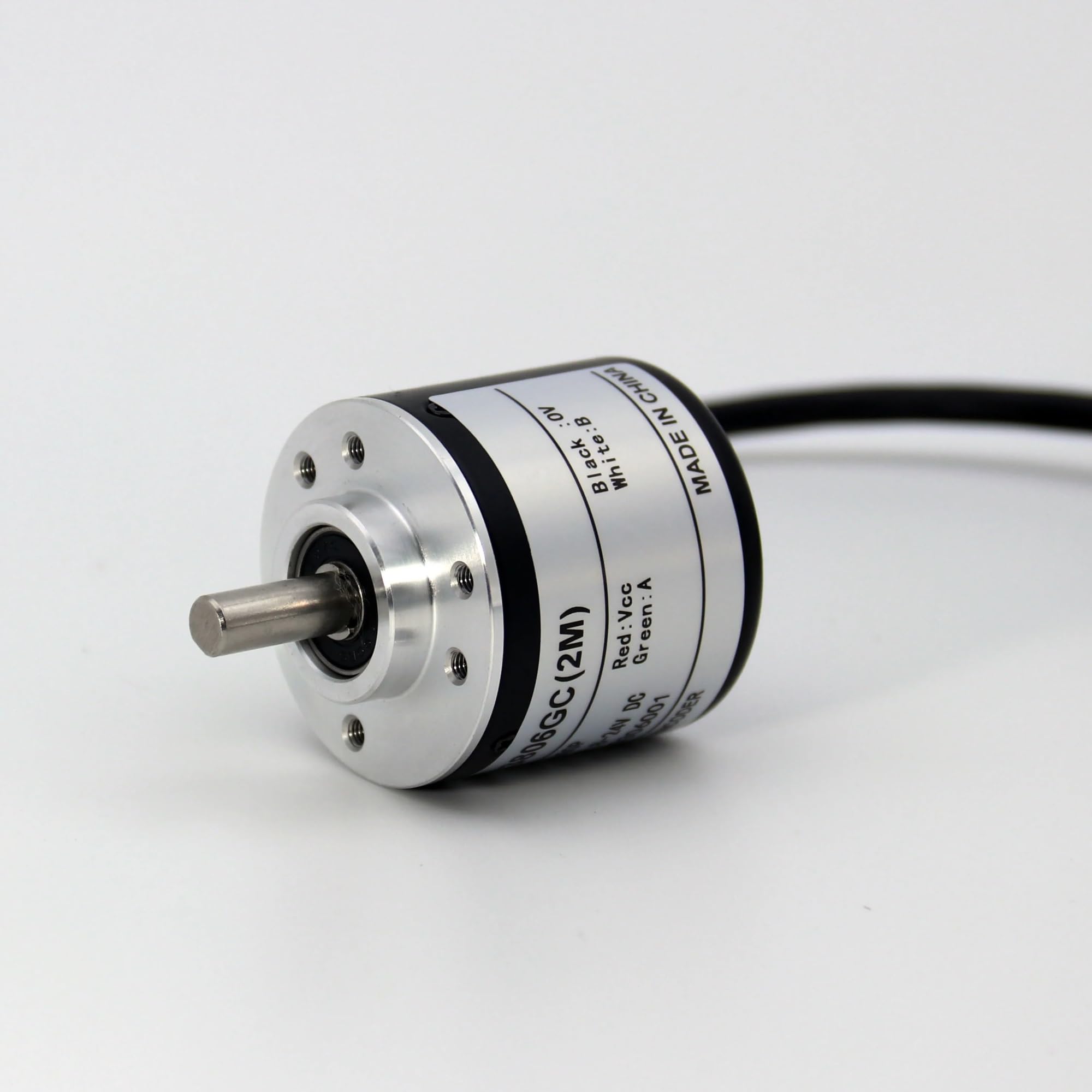 Encoder rotativo incrementale fotoelettrico 100/200/360/400/500/600P Uscita a collettore aperto NPN bifase AB Encoder rotativo ottico(400PR,Push pull output PNP,Input 8-24v)
