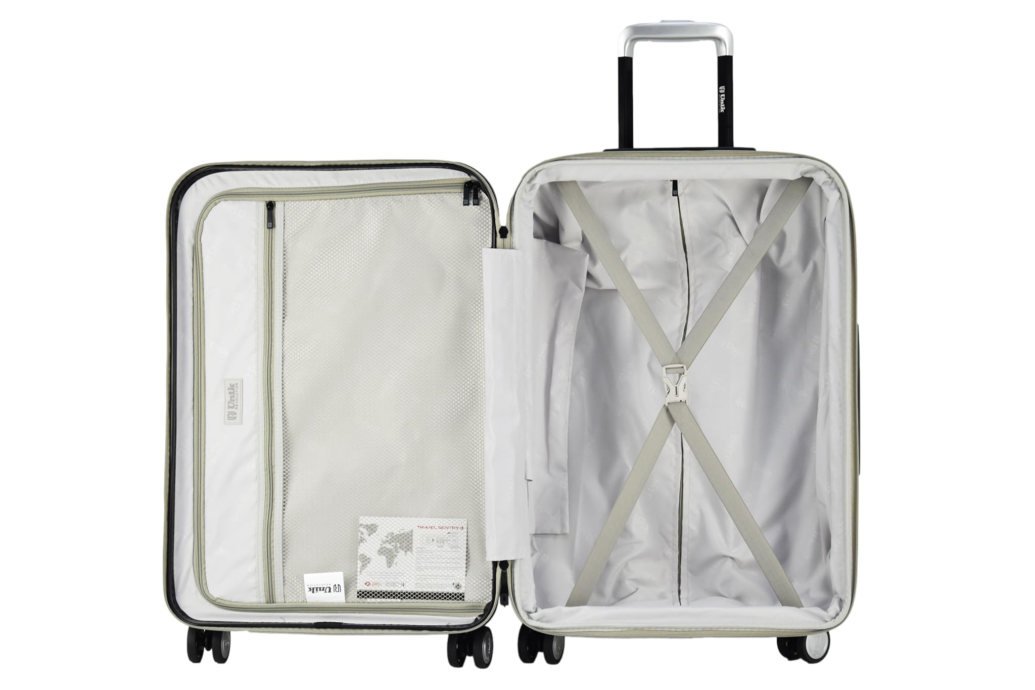 Set di valigie da 2 pezzi da 20/24", Solo Cabina da 20", 55 x 40 x 20 cm, Bagaglio registrato da 24" = 70 L, guscio rigido e lucchetto TSA (Tortora, Set Valigie (2 Pezzi))