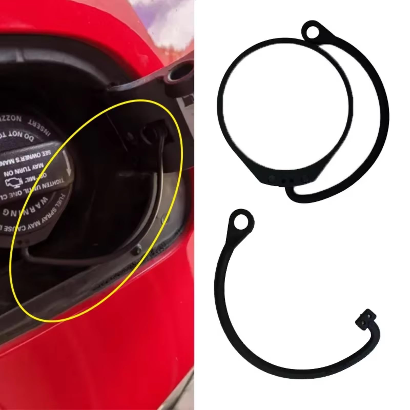 correas tapa combustible Compatible Con Skoda Para Octavia Para Superb Para Yeti Tapa Tanque Combustible Tapa Aceite Gas Cuerda Repuesto Para Piezas Automóvil OEM: 180201556(Size1)