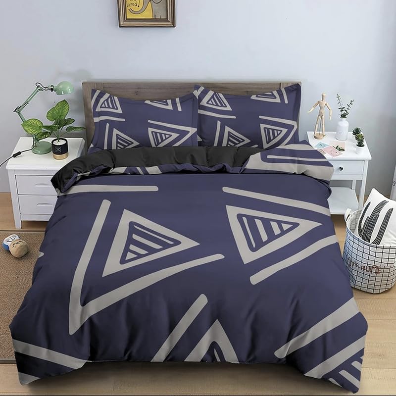 Parure de Lit 220x240 Adulte Bleu Marine pour Transformer Votre Chambre en Cocon