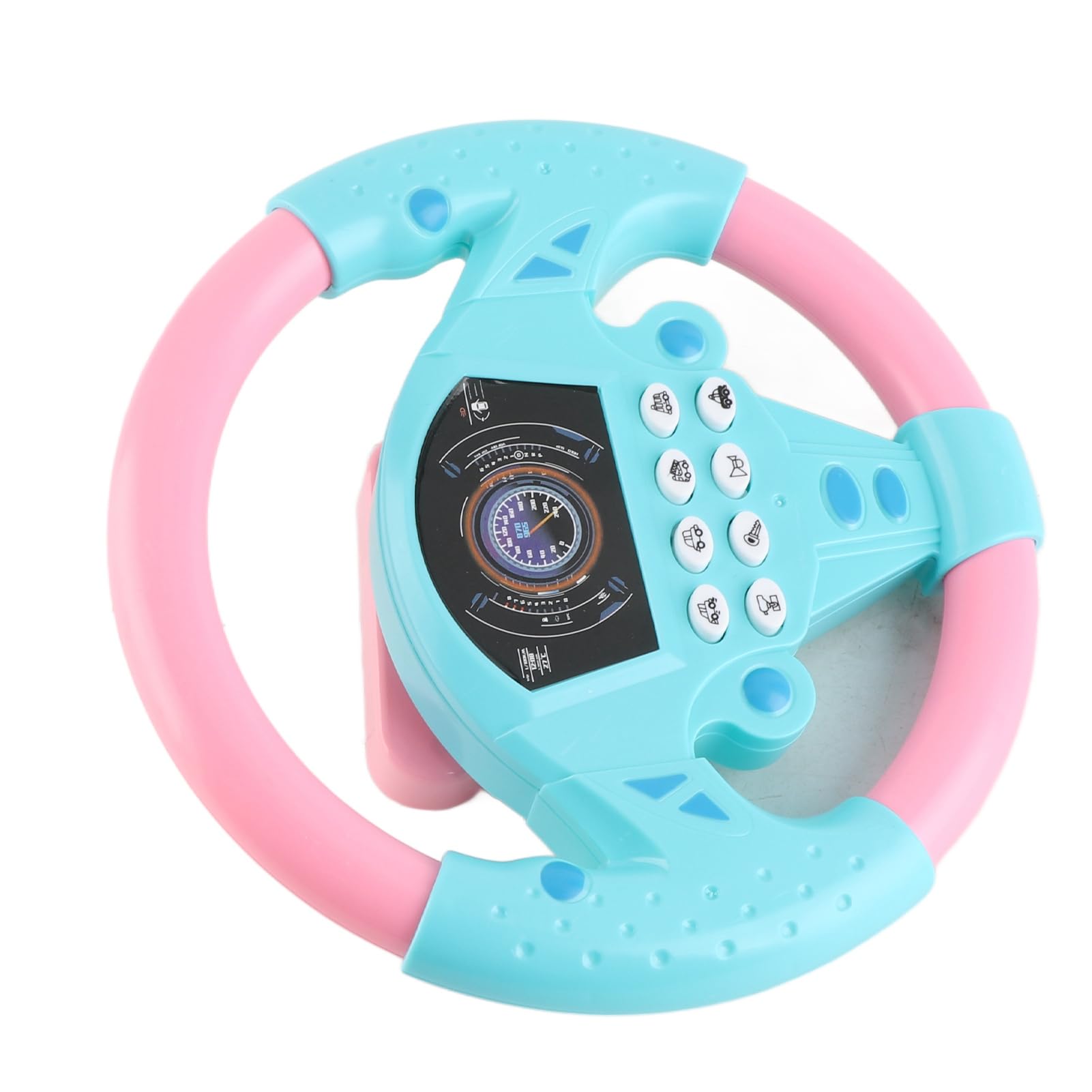 Bebé Coche Volante Juguete Interactivo Volante Herramienta Musical Niños Fingiendo Jugar Juguete con Taza Chupando para Niños de 4-6 años (Rosa)