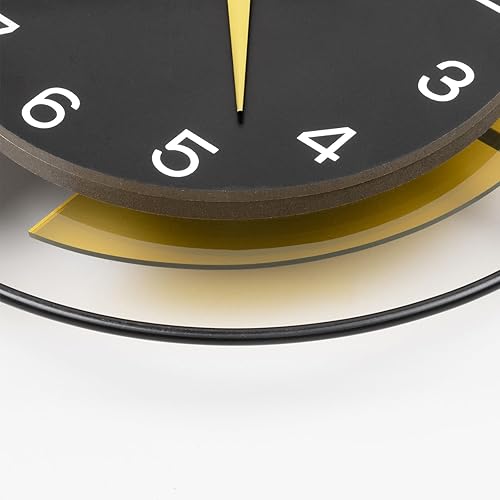 Miniatura 27 de Relojes de pared grandes para decoración de sala de estar, reloj de pared grande y moderno, funciona con pilas, silencioso, sin tictac