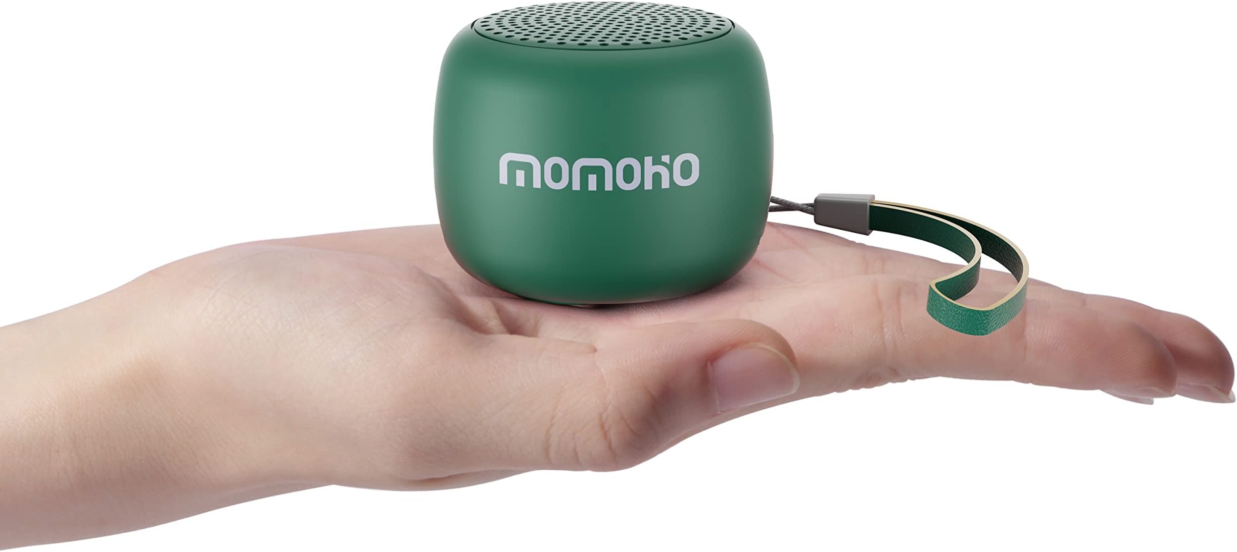 MOMOHOBluetooth Speakers, Small Portable Lightweight Compact Travel Speaker with Built in Mic,TWS Pairing, TF Card, HD Sound and Bass Wireless Bluetooth for Home/Biking/ (Green)