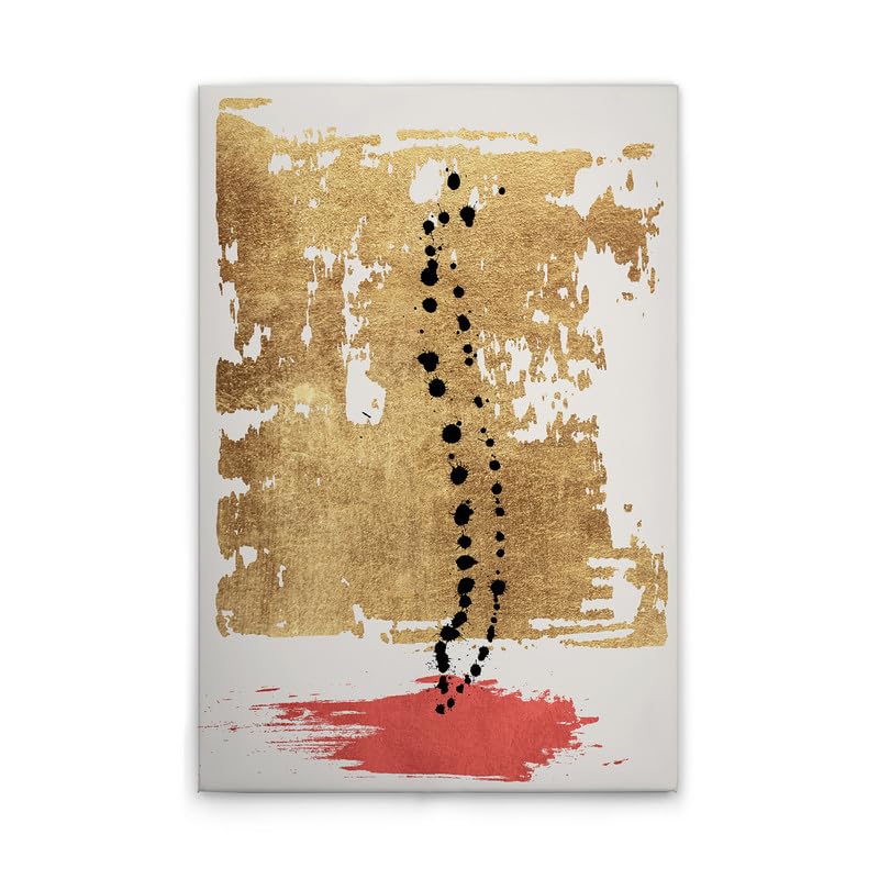 A.S. Création WTD DD131823 - Lienzo decorativo (80 x 120 cm), diseño abstracto, color dorado y negro
