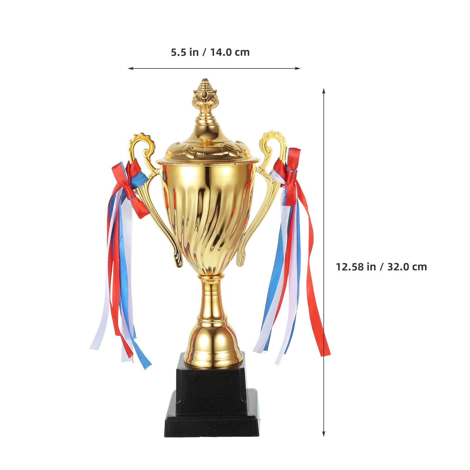 Trofeo para Escolares Base de Plástico Adecuado para Metálico Dorado Grande Competiciones Deportivas y de Premiación